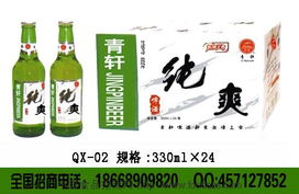 啤酒厂招商甘肃庆阳平凉 青岛青轩精品啤酒开发